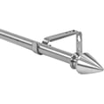 thumbnail image 1 of Urbanest Adjustable Single Curtain Rod Set Lance Finials – 5/8-Inch Diameter, With Brushed Steel Rod, 84–120 Inches, 1 of 6