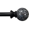 thumbnail image 1 of Urbanest Adjustable Single Curtain Rod Set With Mosaic Finials – 3/4-Inch Diameter, With Black Rod, 28–48 Inches, 1 of 1