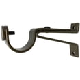 thumbnail image 1 of Urbanest Single Curtain Rod Bracket for 1" and 1 1/8" Drapery Rod, Adjustable Wall Mount Curtain Rod Holder, Heavy-Duty Metal Curtain Hardware, 1 Pc, Antique Brass, 1 of 5