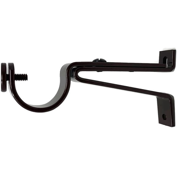 Urbanest Adjustable Rod Bracket, up to 1 1/8" Diameter Rod, Bronze