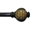 thumbnail image 1 of Urbanest Adjustable Single Curtain Rod Set With Bone Finials – 3/4-Inch Diameter, With Bronze Rod, 48–84 Inches, 1 of 1