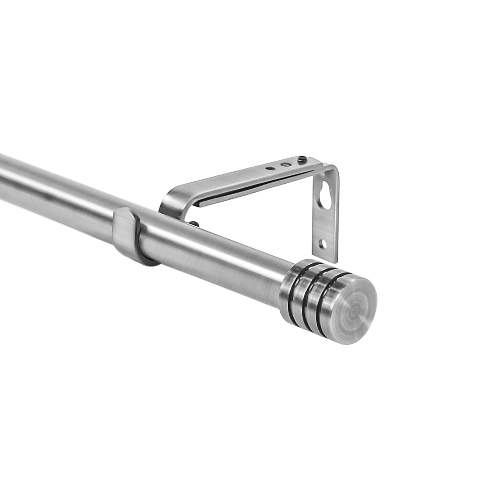 Urbanest Adjustable Spire Curtain 5/8" Rod, 28"-48", Brushed Steel