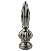 Urbanest Agnes Lamp Finial, 3 1/16" Tall, Brushed Nickel