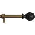 thumbnail image 1 of Urbanest Adjustable Single Curtain Rod Set Burnt Gold Artichoke Finials – 3/4-Inch Diameter, With Ranaissance Gold Rod, 84–120 Inches, 1 of 2