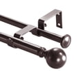 thumbnail image 1 of Urbanest Adjustable Double Curtain Rod Set Metal with Decorative Ball Finials, Heavy-Duty, 28"-48", Oil-rubbed Bronze(ORB), 1 of 10