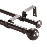 Urbanest Ball Adjustable Double Curtain Rod Set, 5/8", 48"-84", Oil-Rubbed Bronze(ORB)