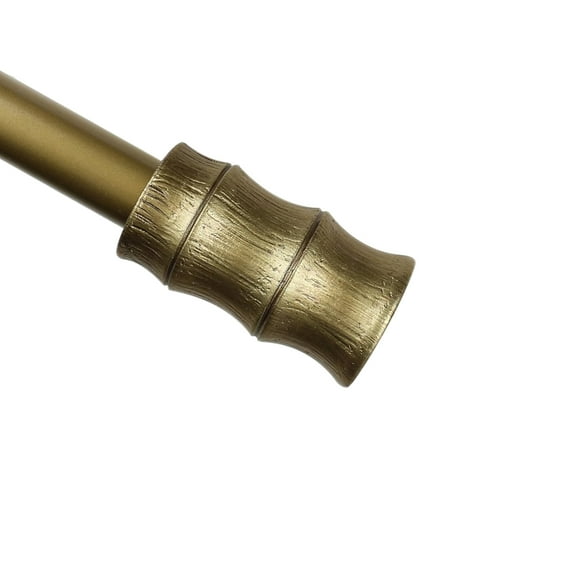 Urbanest Bamboo Adjustable Single Drapery Curtain Rod & Hardware Set