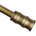 thumbnail image 1 of Urbanest Adjustable Single Curtain Rod Set Bamboo Finials – 1 - Inch Diameter, With Renaissance Gold Rod, 84–120 Inches, 1 of 6