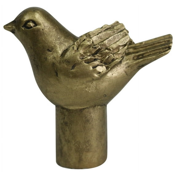 Urbanest Bird Lamp Finial, 1 3/4" Tall, Antique Gold