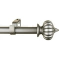 thumbnail image 1 of Urbanest Adjustable Single Curtain Rod Set Bishop Finials – 1 - Inch Diameter, With Pewter Rod, 48–84 Inches, 1 of 4