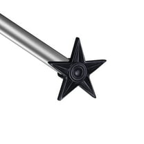 Urbanest Blue Star Curtain Rod, 3/4", 28"-48"