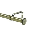 thumbnail image 1 of Urbanest 1" Adjustable Curtain Rod Set with Cap Finial Metal Window Drapery Rod, Modern Minimalist Design, 1 of 6
