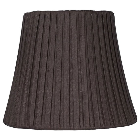 Urbanest Box Pleated Chandelier Clip-on Shade, 3″ Top × 6″ Bottom × 5″ Slant Height – Replacement Lamp Shades for Chandelier, Pendant Light, Wall Sconce & Small Table Lamp, 1-Piece, Chocolate