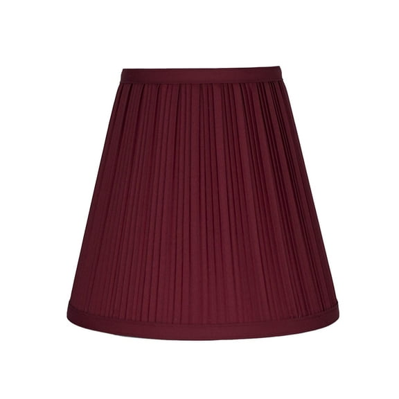 Urbanest Burgundy Mushroom Pleated Lamp Shade 5x9x8.5"