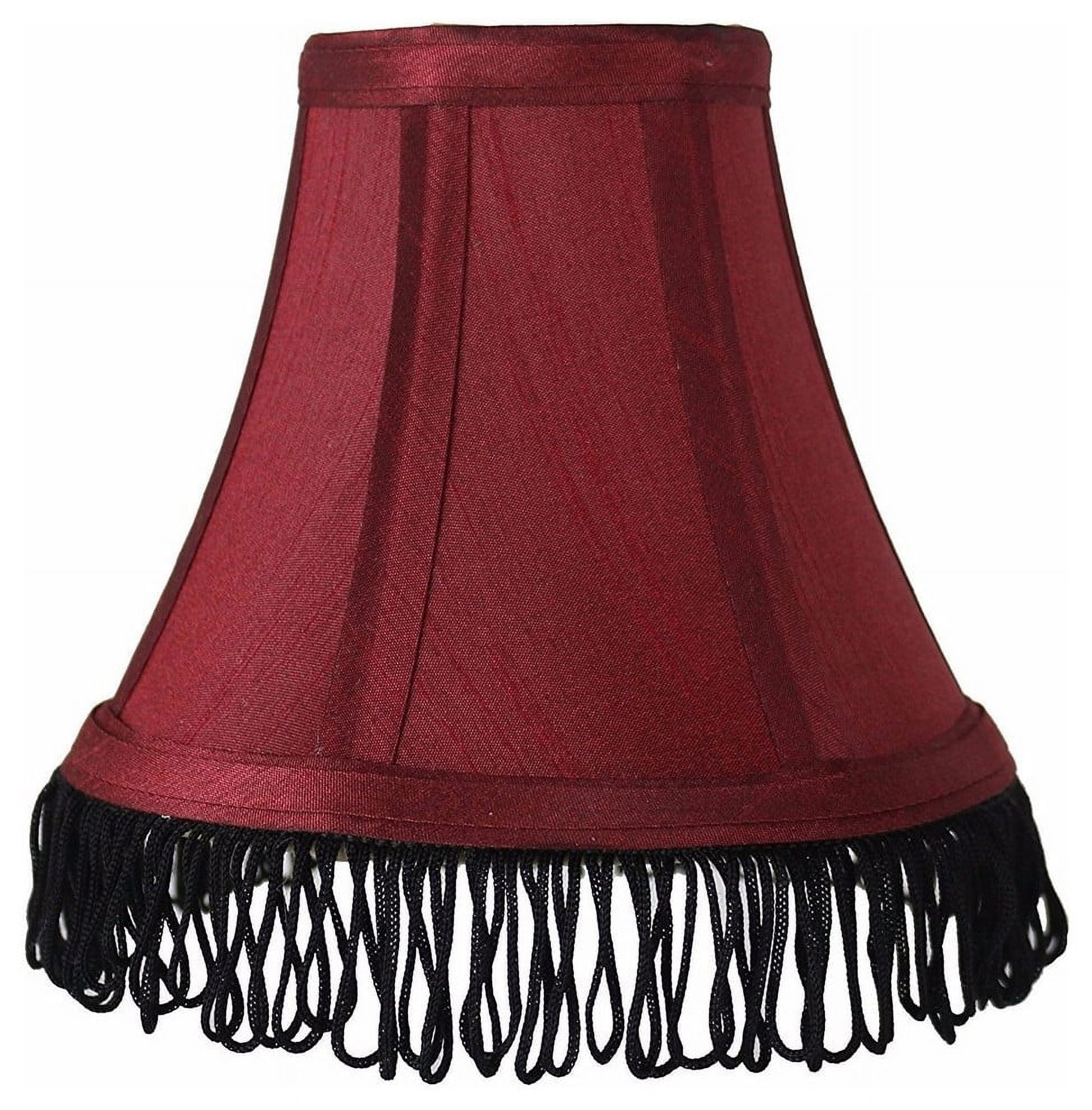 Black fringe top lamp shade