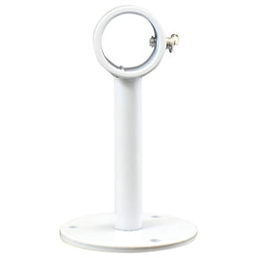 Urbanest Ceiling & Wall Drapery Sconce Bracket – Heavy‑Duty Decorative Curtain Rod Holder, Fits 3/4" or 5/8″ Rods, Cast‑Metal Loop Design, Glossy White
