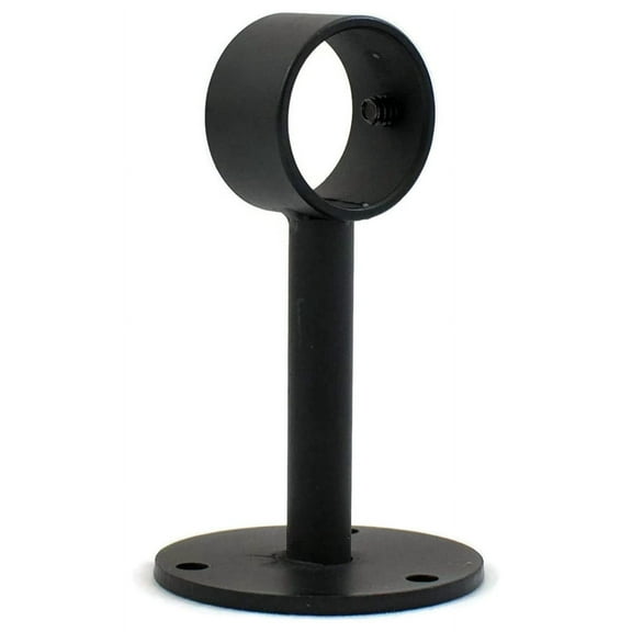 Urbanest Ceiling/Wall Brackets for 1" or 7/8" Curtain Rod, Black