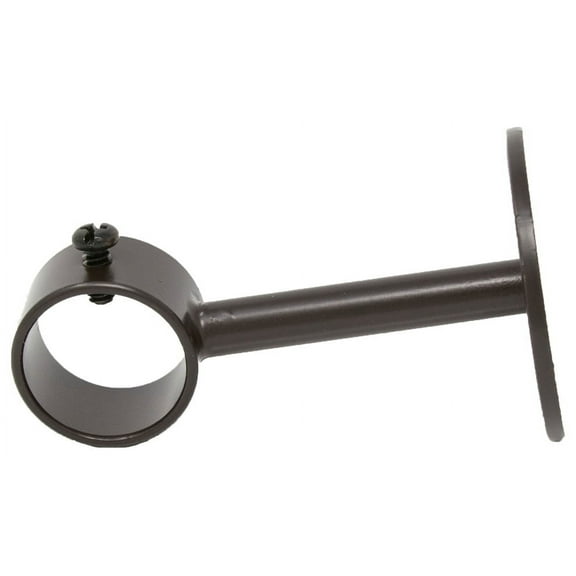 Urbanest Ceiling & Wall Drapery Sconce Bracket – Heavy‑Duty Decorative Curtain Rod Holder, Fits 1" or 7/8″ Rods, Cast‑Metal Loop Design, Bronze