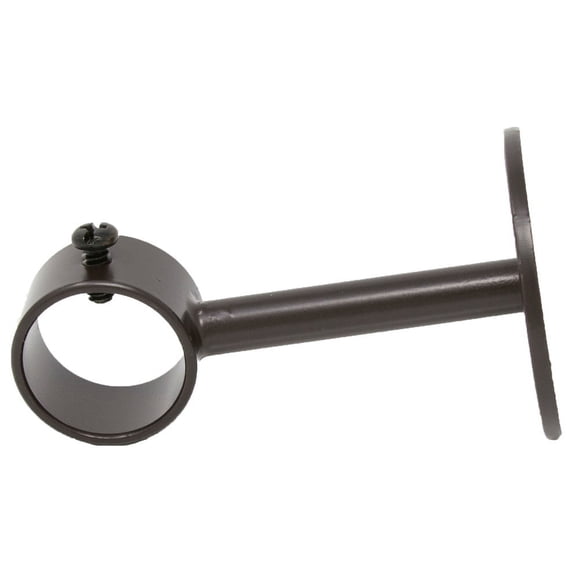 Urbanest Ceiling & Wall Drapery Sconce Bracket – Heavy‑Duty Decorative Curtain Rod Holder, Fits 1" or 7/8″ Rods, Cast‑Metal Loop Design, Bronze