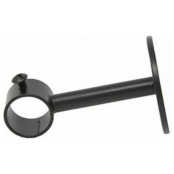 Urbanest Ceiling & Wall Drapery Sconce Bracket – Heavy‑Duty Decorative Curtain Rod Holder, Fits 3/4" or 5/8″ Rods, Cast‑Metal Loop Design, Black