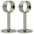 thumbnail image 1 of Urbanest Ceiling & Wall Drapery Sconce Bracket – Heavy‑Duty Decorative Curtain Rod Holder, Fits 1 1/8″ Rods, Cast‑Metal Loop Design, Brushed Steel, 1 of 1