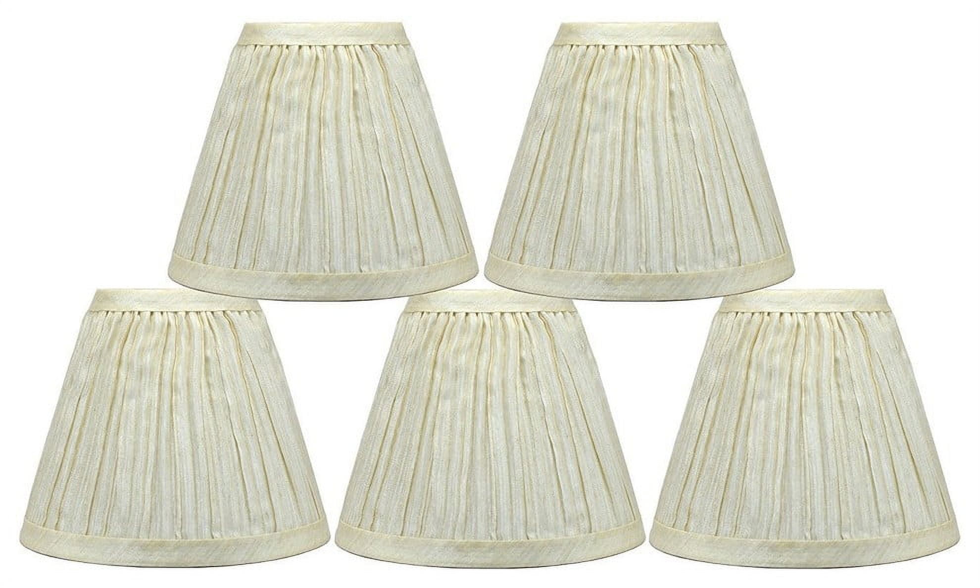 Urbanest Chandelier Lamp Shade, 3x6x5", Cream, Set of 5
