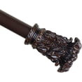 thumbnail image 1 of Urbanest Adjustable Single Curtain Rod Set Mahogany Chilton Finials – 1 - Inch Diameter, With Bronze Rod, 48–84 Inches, 1 of 6
