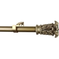 thumbnail image 1 of Urbanest Adjustable Single Curtain Rod Set Chilton Finials – 1 - Inch Diameter, With Renaissance Gold Rod, 28–48 Inches, 1 of 7