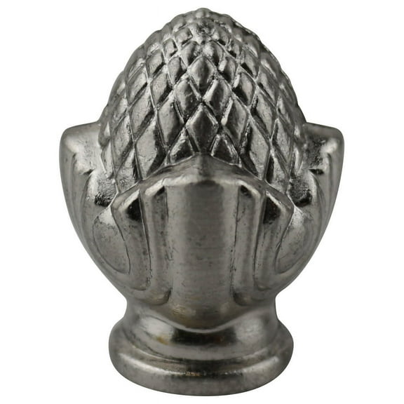 Urbanest Clara Lamp Finial, 1 7/16" Tall, Brushed Nickel, Single