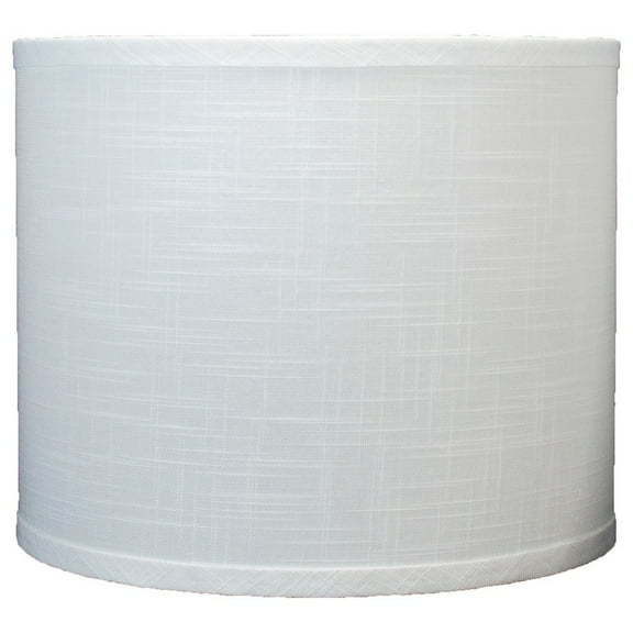Urbanest Classic Drum Linen Lamp Shade, 12"x12"x10", Off White