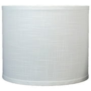 Urbanest Classic Drum Linen Lamp Shade, 12"x12"x10", Off White