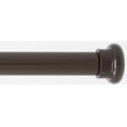 thumbnail image 1 of Urbanest Adjustable Single Curtain Rod Set Forged Iron Button Finials – 3/4-Inch Diameter, With Bronze Rod, 48–84 Inches, 1 of 2