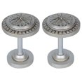 thumbnail image 1 of Urbanest Medallion Curtain Holdback – Elegant Drapery Tieback, Farmhouse Drapery Hardware for Stylish Window Treatments, 2 Pieces, Antique Antique Silver/Pewter, 1 of 1