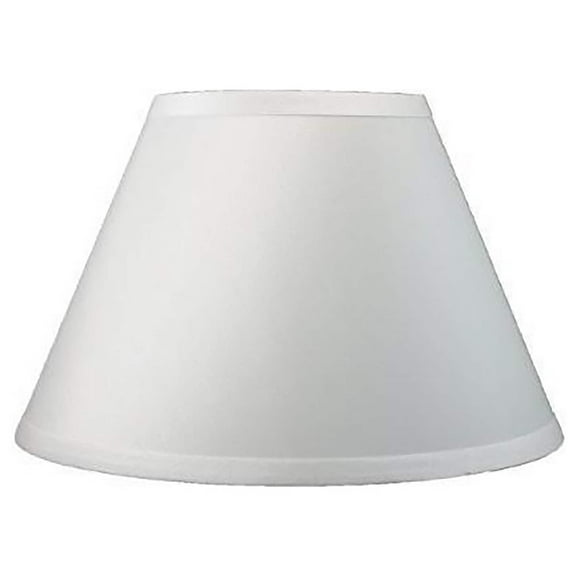 Urbanest Coolie Faux Silk Hardback Lamp Shade, 7x14x9", Off White