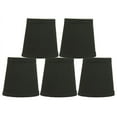 thumbnail image 1 of Urbanest Cotton Chandelier Lamp Shades, 3x4x4", Black, Set of 5, 1 of 1