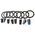 thumbnail image 1 of Urbanest Curtain Rings With Clips, 1 3/8", Bronze, Set of 8, 1 of 2