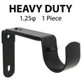 thumbnail image 1 of Urbanest Curtain Rod Bracket, Adjustable, Fits 1 1/4" Rod, Black, 1 of 5