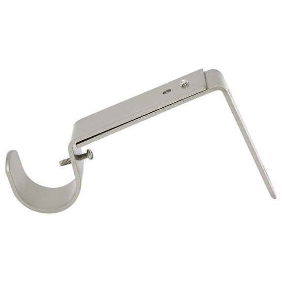 Urbanest Curtain Rod Bracket, Adjustable, Fits 1 1/4" Rod, Pewter