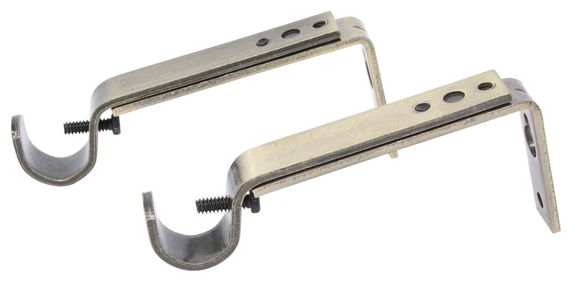Urbanest Curtain Rod Bracket, Adjustable, Fits 3/4