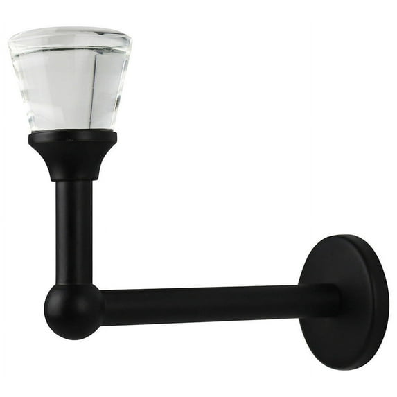 Urbanest Decorative Curtain Holdbacks for Drapes and Curtains, Classic Metal Drapery Tiebacks, Window Curtain Holdback Hooks, 1 Piece, Black