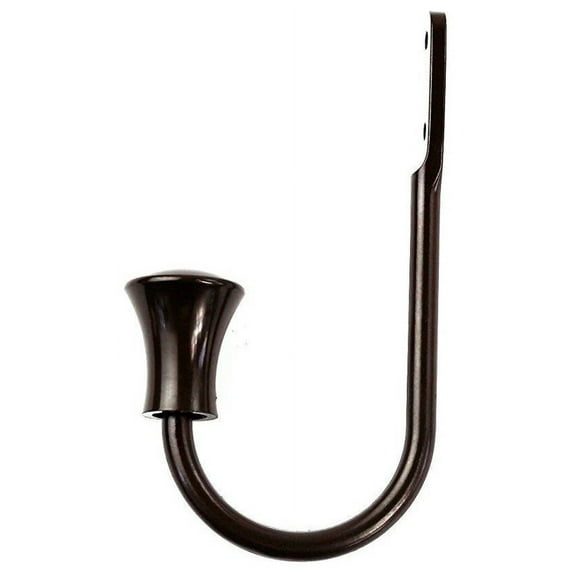 Urbanest Decorative Curtain Holdbacks for Drapes and Curtains, Classic Metal Drapery Tiebacks, Window Curtain Holdback Hooks, 1 Piece, ORB