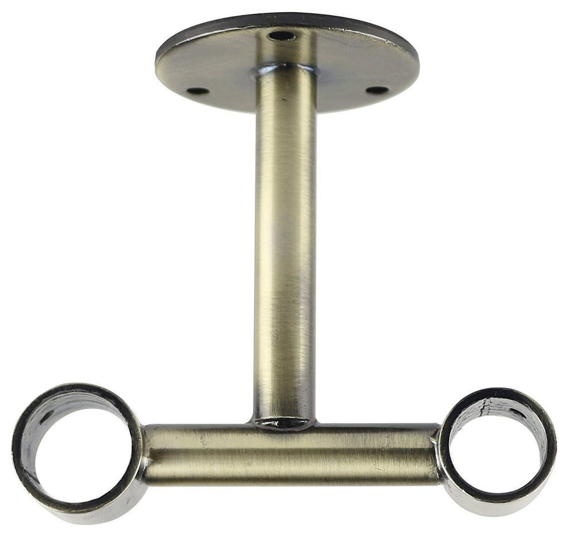 Urbanest Double Ceiling Bracket for Curtain Rod, 1" and 3/4", Antique