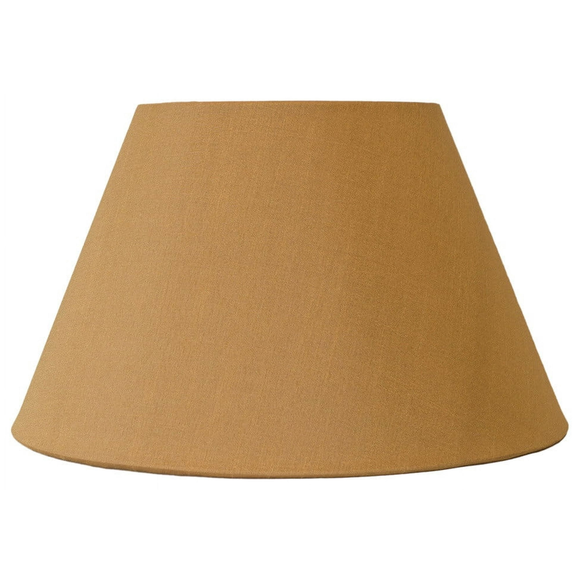 Urbanest Hardback Downbridge Silk Drum Lampshade – 6.5" Top x 12" Bottom x 7.5" Slant Height – Gold Tone – Uno Fitter- Classic Lampshade for Table Lamps, Floor Lamps & Accent Lighting- 1 Piece