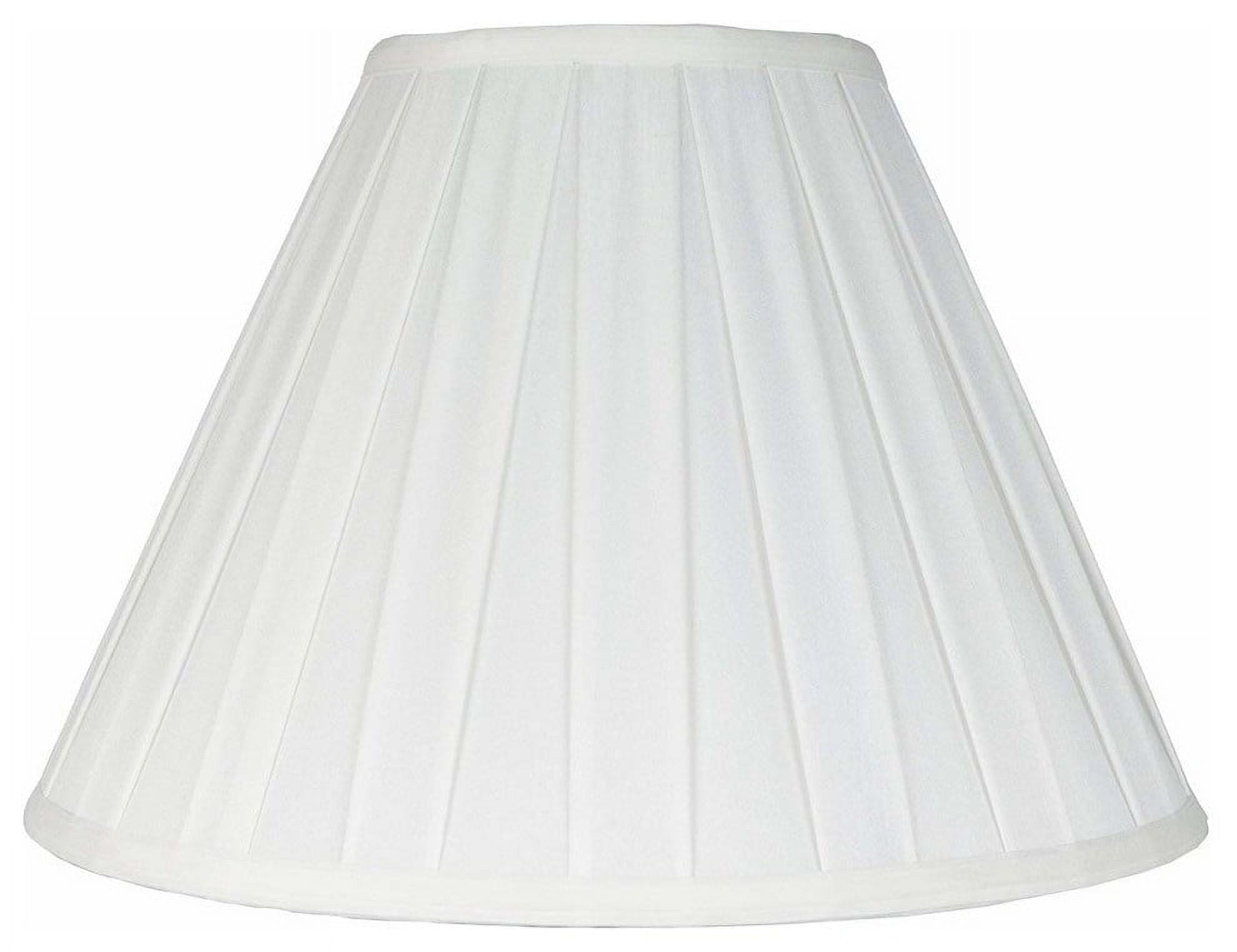 Urbanest Empire Box Pleat Lamp Shade, 8x16x11", Off White