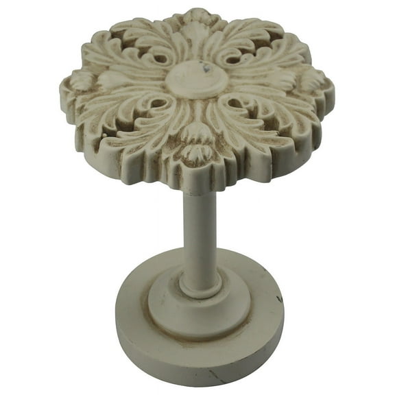 Urbanest Medallion Curtain Holdback – Elegant Drapery Tieback, Farmhouse Drapery Hardware for Stylish Window Treatments, 1 Piece, Ivory
