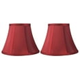 thumbnail image 1 of Urbanest Faux Silk Bell Lamp Shade, 5x9x7", Burgundy, Set of 2, 1 of 6