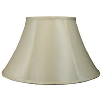 Urbanest Faux Silk Bell Lamp Shade, 8x16x10", Cream