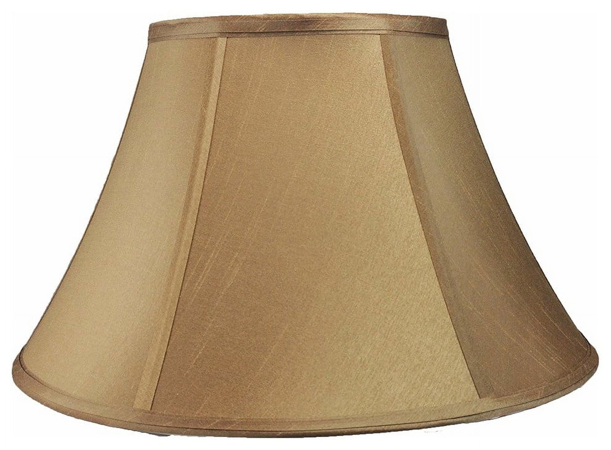 Urbanest Faux Silk Bell Lamp Shade, 8x16x10", Taupe