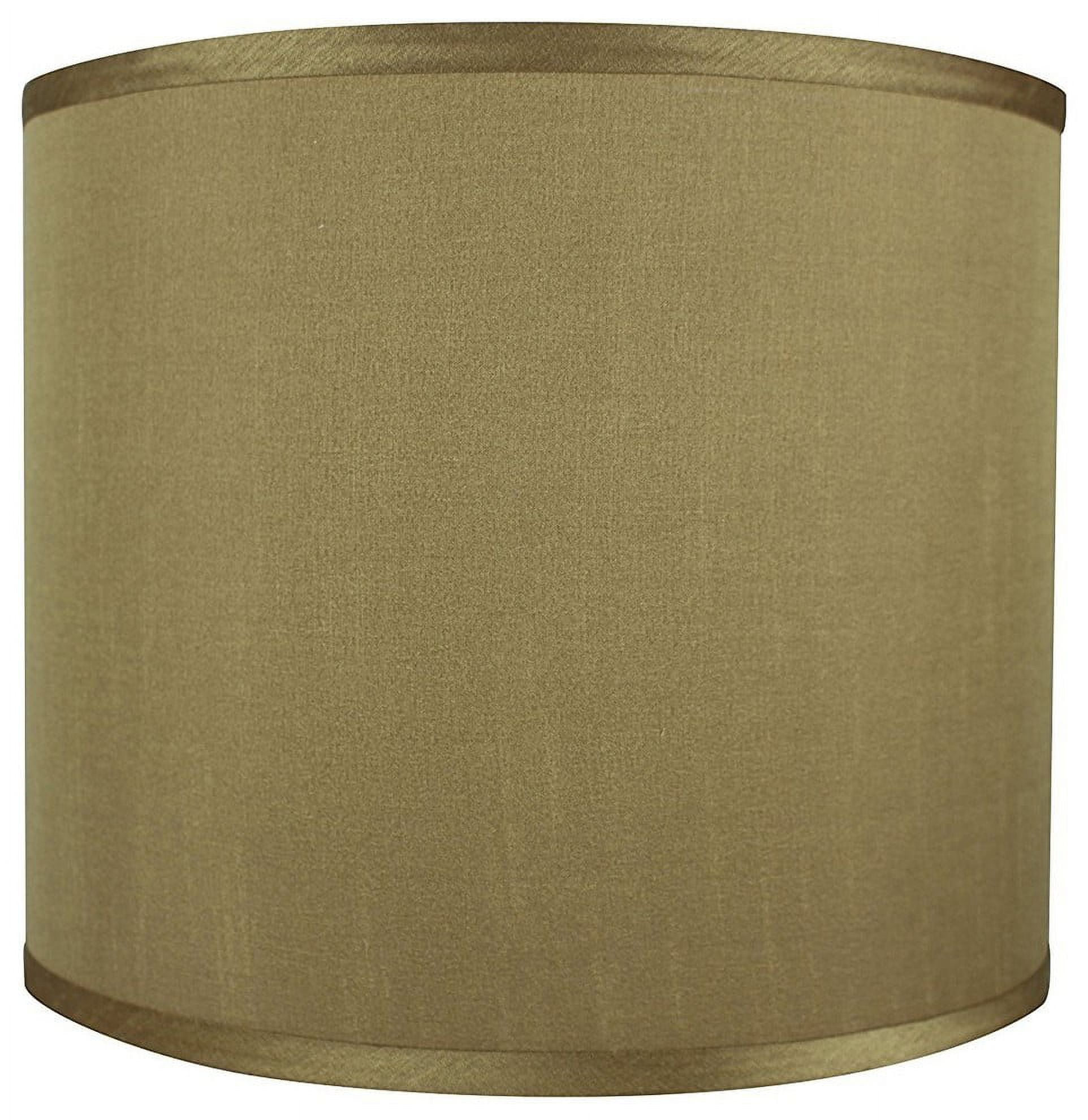 Urbanest Faux Silk Drum Lamp Shade, 12x12x10", Gold