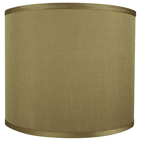 Urbanest Faux Silk Drum Lamp Shade, 12x12x10", Gold
